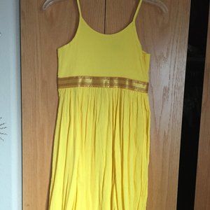Rangoli Yellow Dress from India Small NWT